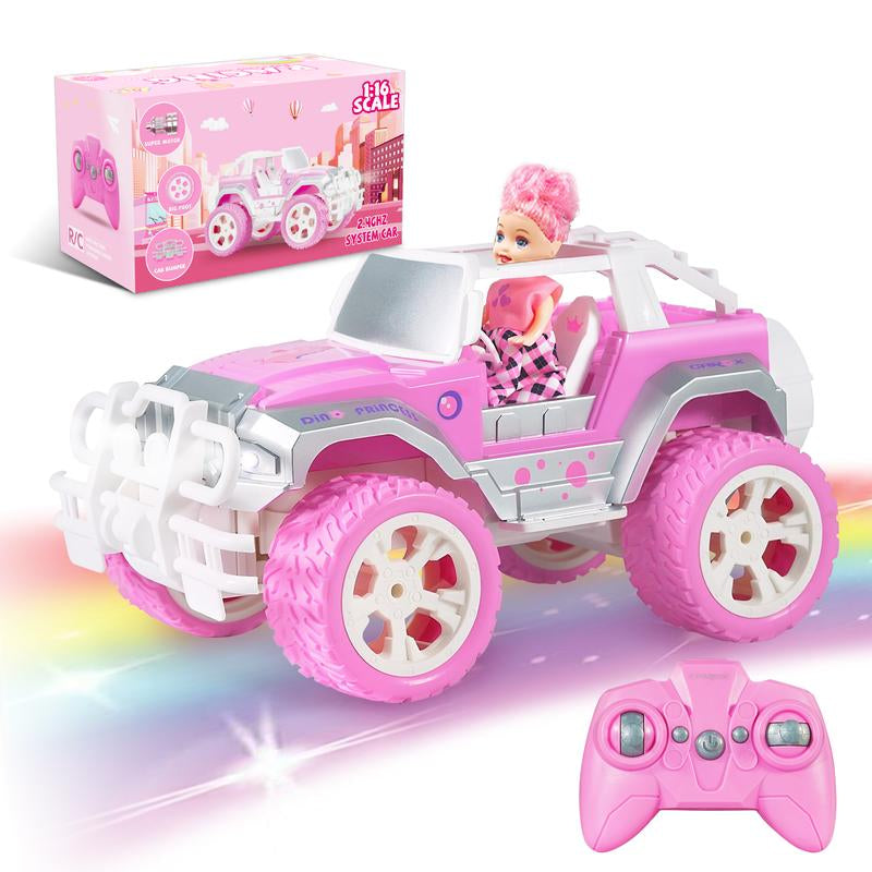 Carox RC Car for Girls, with Rechargeable Battery, 1:16 Scale 2.4Ghz
