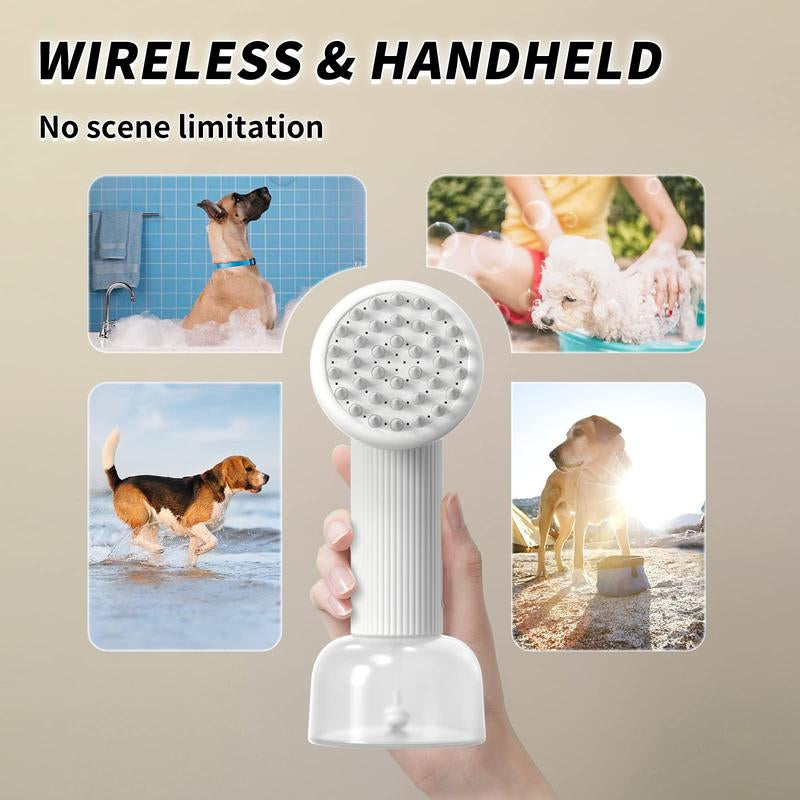 Auto-Foaming Dog Bath Brush, No Pre-Wetting