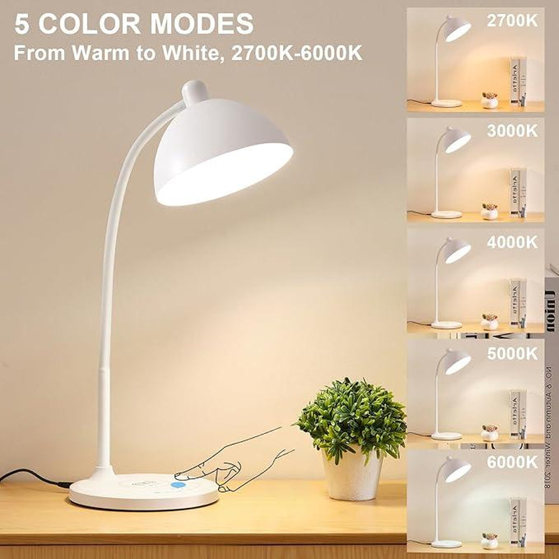 BOHON LED Desk Lamp with USB Charging Port