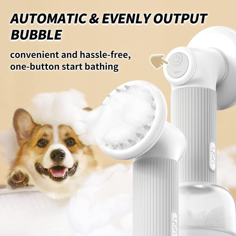 Auto-Foaming Dog Bath Brush, No Pre-Wetting