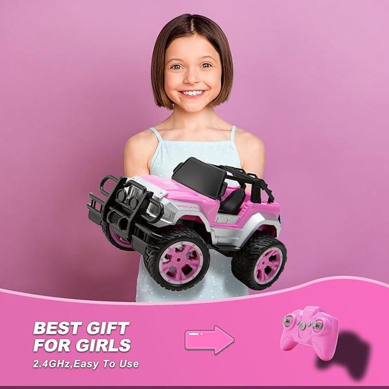 Carox RC Car for Girls, with Rechargeable Battery, 1:16 Scale 2.4Ghz