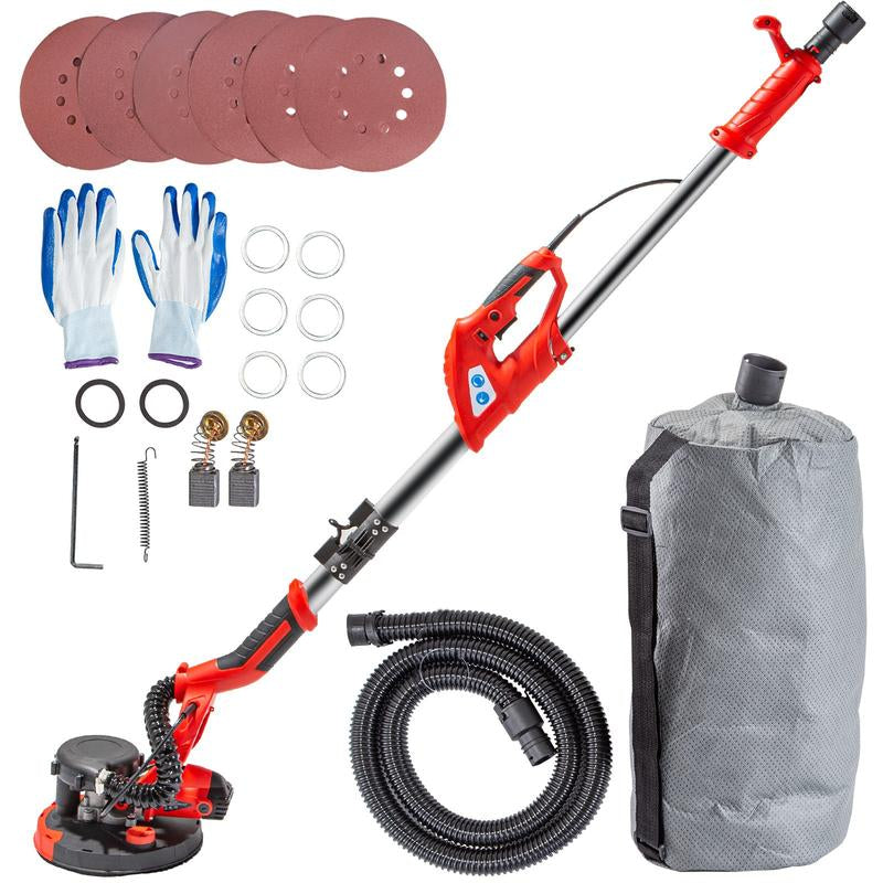 Electric Drywall Sander 900W, Self-Suction & Variable Speed 800-1800 RPM