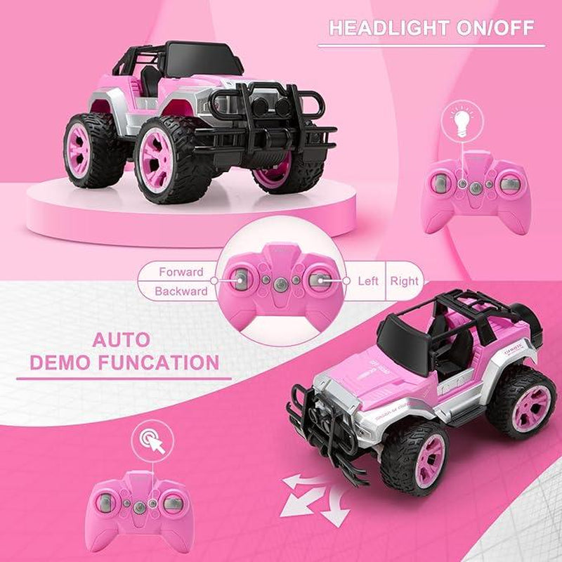 Carox RC Car for Girls, with Rechargeable Battery, 1:16 Scale 2.4Ghz