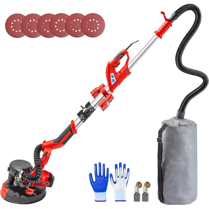 Electric Drywall Sander 900W, Self-Suction & Variable Speed 800-1800 RPM