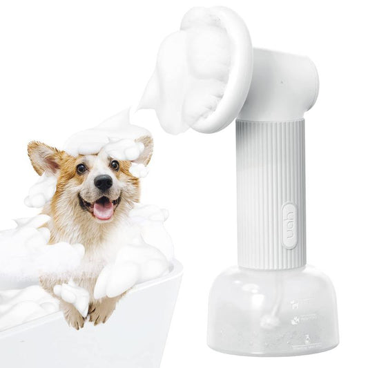 Auto-Foaming Dog Bath Brush, No Pre-Wetting 